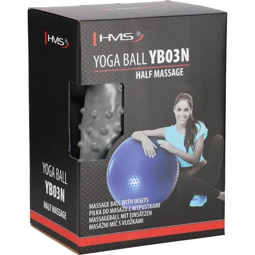 Tamsiai mėlynas gimnastikos kamuolys HMS YB03 New 55 cm