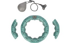 FH03 GREEN HULA HOOP WITH WEIGHT AND COUNTER STOCK