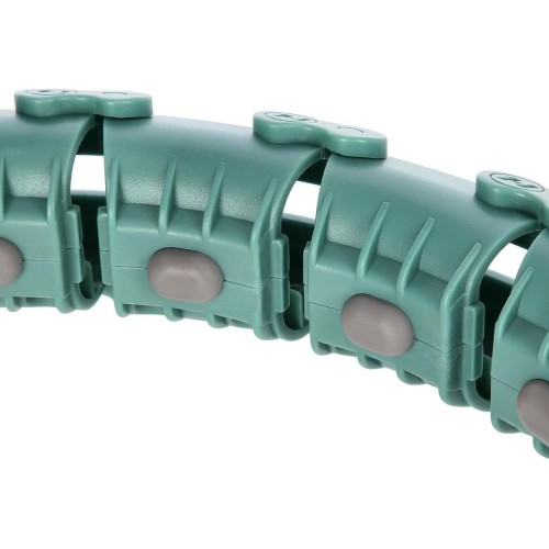 FH03 GREEN HULA HOOP WITH WEIGHT AND COUNTER STOCK