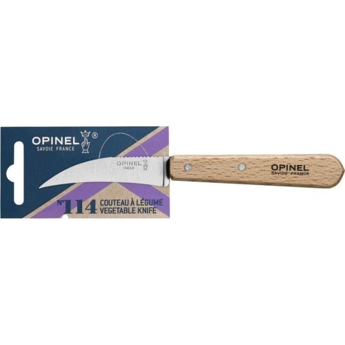 Opinel Natural 114 kitchen knife for vegetables