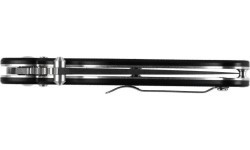 Sulankstomas peilis Ganzo D727M-BK, juodas