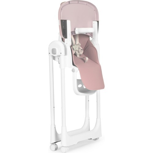 Feeding chair height adjustment eco leather straps double tray
