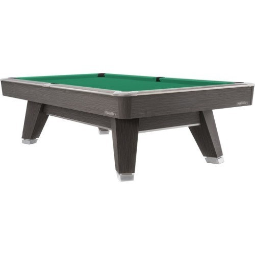 Biliardo stalas Pool Mr-Sung ACURRA by Rasson, 9 ft, pilkas (Sarum Strand), Simonis 760 geltonai žalias