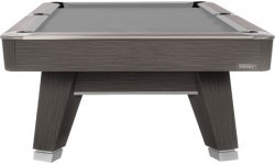 Billiard Table, Pool, Mr-Sung ACURRA by Rasson, 9 ft., Grey (Sarum Strand), Simonis 760 gelbgrün