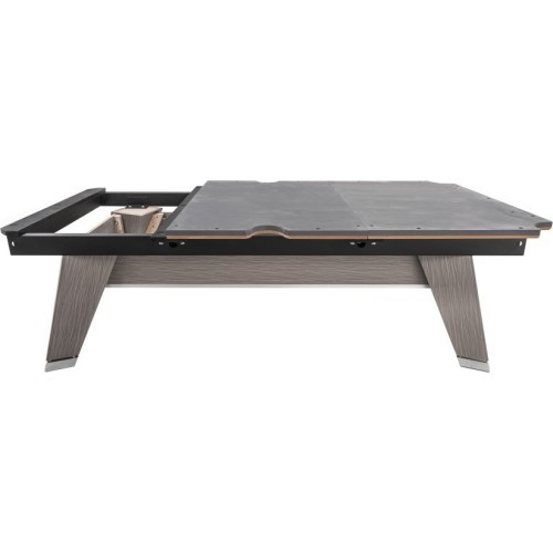 Billiard Table, Pool, Mr-Sung ACURRA by Rasson, 9 ft., Grey (Sarum Strand), Simonis 760 gelbgrün