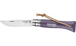 Peilis Opinel Colorama 06 inox su virvele, violetinis