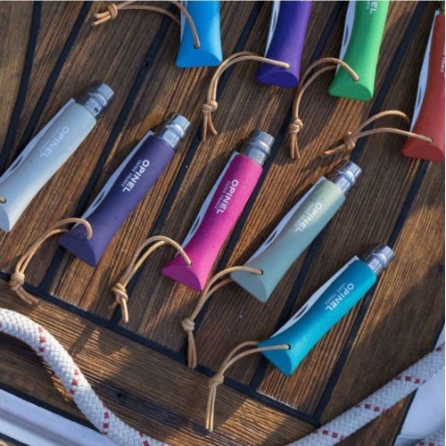 Peilis Opinel Colorama 06 inox su virvele, violetinis