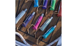 Нож Opinel Colorama 06 inox с темляком, фиолетовый