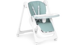 Feeding chair height adjustment eco leather straps double tray