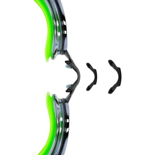 Swimming goggles with two stripes green Spokey SPARKI