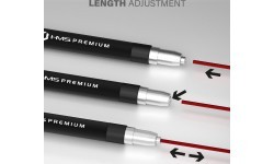 Speed Jump Rope HMS SK60, Black-Red