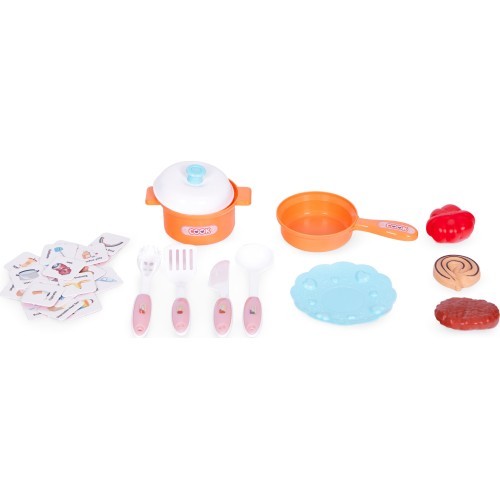 Kids kitchen sounds LED sink 10 accessories