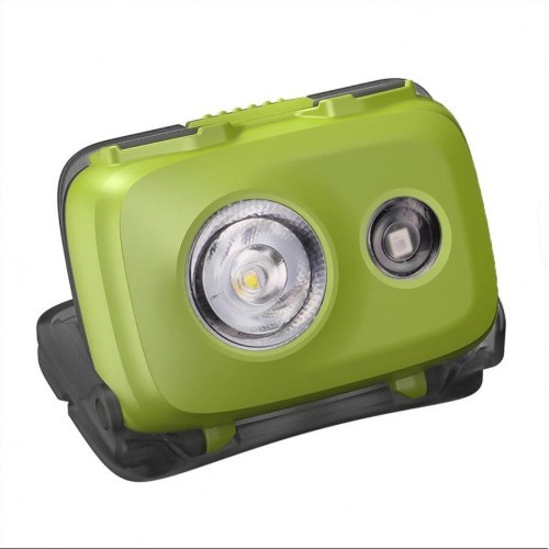 Fenix HL16 žibintuvėlis ant galvos, šviesiai žalias LED