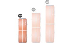 Inflatable Exercise Mat inSPORTline Airstunt 300 x 100 x 10 cm Mocha Mousse w/ Hand Pump