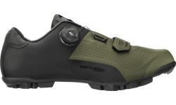 Обувь FORCE Virtuoso MTB/Gravel, размер 39 (чёрный/зелёный)