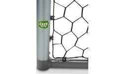 Prie grindų tvirtinami aliuminiai futbolo vartai EXIT Scala 220x120