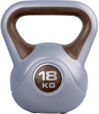Cement-Filled Vinyl Kettlebell inSPORTline 18 kg