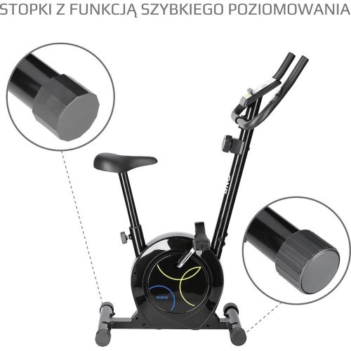 Magnetinis dviratis treniruoklis One Fitness RM8740, juodas