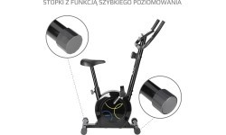 Magnetinis dviratis treniruoklis One Fitness RM8740, juodas
