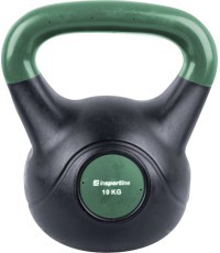Cement-Filled Vinyl Kettlebell inSPORTline Vin-Bell Dark 10 kg