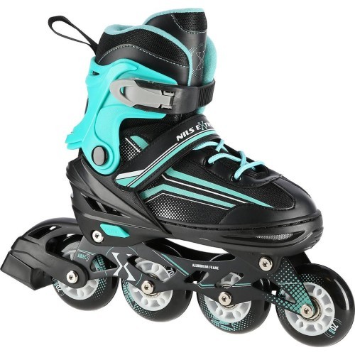 NH18190 2IN1 IN-LINE SKATES/HOCKEY ICE SKATES - Black/Blue