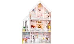 Деревянный кукольный домик Eco Toys Powder Mansion