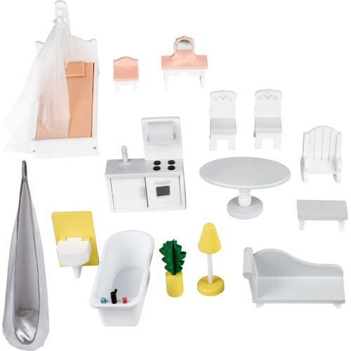 Деревянный кукольный домик Eco Toys Powder Mansion