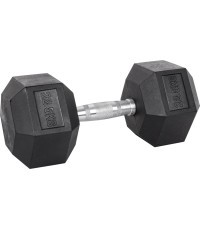 Šešiakampis hantelis inSPORTline Hexsteel 22,5 kg
