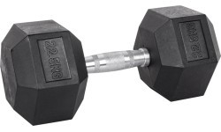 Šešiakampis hantelis inSPORTline Hexsteel 22,5 kg