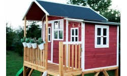 EXIT Loft 750 wooden playhouse - red