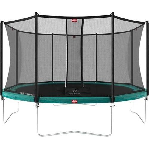 Batutas BERG Favorit Regular 430, žalias, su saugos tinklu Comfort