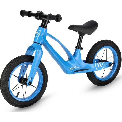 RB901 LED BALANCING BIKE 12‘’ INFLATABLE WHEELS BLUE NILS FUN
