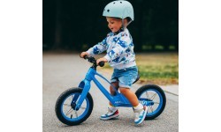 RB901 LED BALANCING BIKE 12‘’ INFLATABLE WHEELS BLUE NILS FUN