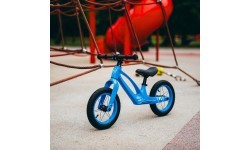 RB901 LED BALANCING BIKE 12‘’ INFLATABLE WHEELS BLUE NILS FUN