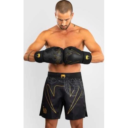 Шорты для MMA Venum Serpenti – чёрные/серебристые/золотые