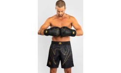 Venum Serpenti Fight Shorts - Black/Silver/Gold