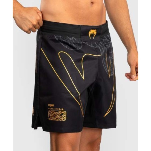 Шорты для MMA Venum Serpenti – чёрные/серебристые/золотые