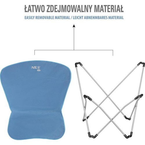 NC3051 BLUE CAMPING CHAIR NILS CAMP