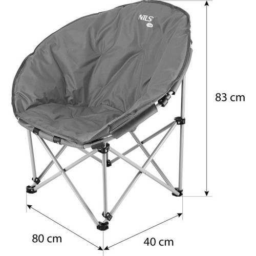 NC3070 GRAY CAMPING CHAIR NILS CAMP
