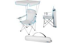 NC3087 GRAY CAMPING CHAIR SUNSHADE NILS CAMP