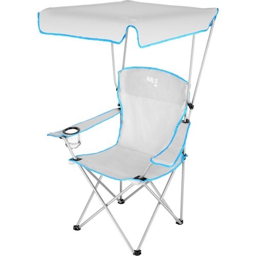 NC3087 GRAY CAMPING CHAIR SUNSHADE NILS CAMP