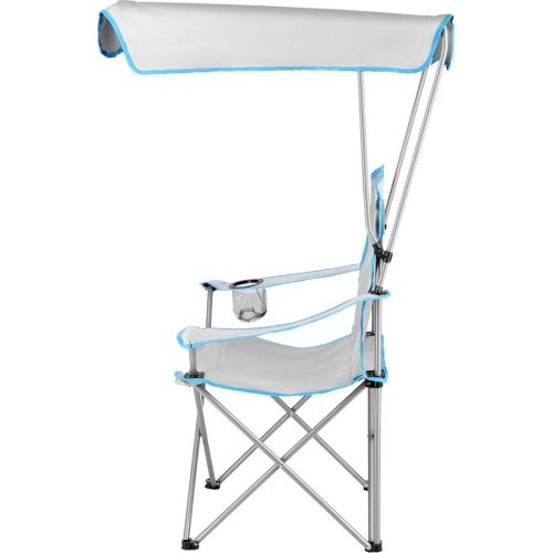 NC3087 GRAY CAMPING CHAIR SUNSHADE NILS CAMP