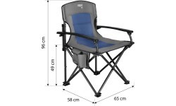 NC3075 BLUE CAMPING CHAIR NILS CAMP