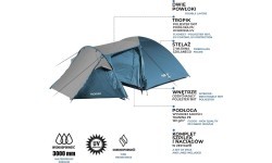 Сине-серая кемпинговая палатка NC6012 Trekker Nils Camp