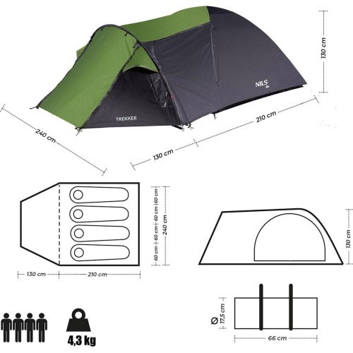 Палатка Nils Camp Trekker