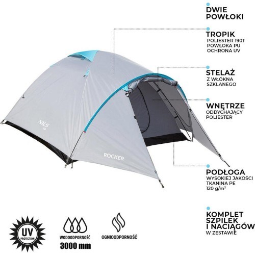 Кемпинговая палатка Rocker NC6013 NILS Camp
