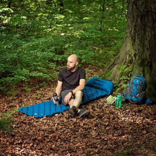 Туристический коврик с насосом NC4006 Turquoise NILS Camp