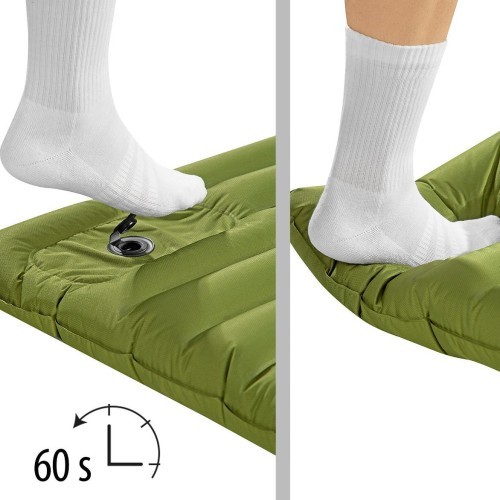 NC4101 GREEN MAT WITH BUILT IN PUMP 9CM NILS CAMP
