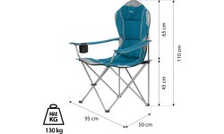 NC3080 TOURIST CHAIR TURQUOISE NILS CAMP