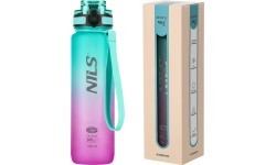 NCD04 GREEN-PINK TRITAN BOTTLE NILS CAMP